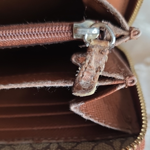 Coach Purse Accordian Wallet Zipper Brown - Picture 9 of 11